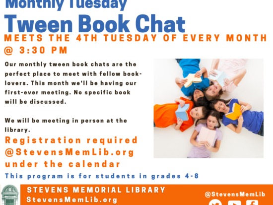 StevensMemLib Presents Monthly Teen Anime Group 10/14 @ 3:30 PM ONLINE –  North Andover News